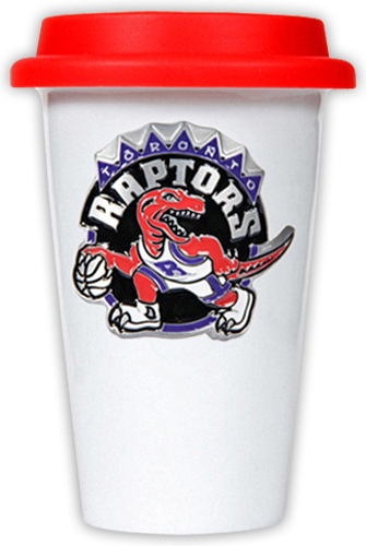 NBA Toronto Raptors Ceramic Cup with Red Lid