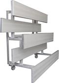 Gared Tip N' Roll Low Rise Spectator Bleachers