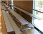 Gared Spectator Tip n' Roll 21' Low Rise Bleacher, 4 Row TRB0421LR