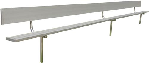 Gared Spectator Inground Benches With Backs. Free shipping.  Some exclusions apply.