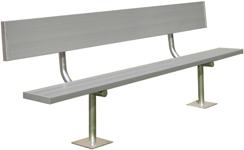 Gared Spectator Surface Mount Bench with Back. Free shipping.  Some exclusions apply.