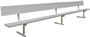 Gared Spectator 7' 6" Portable Bench With Back BE08PTWB