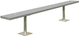 Gared Surface Mount Aluminum Benches