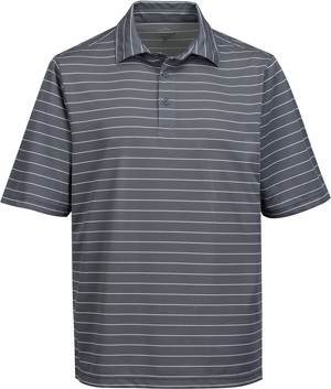 TRI MOUNTAIN Mens Dublin Wide Stripe Polo. Printing is available for this item.
