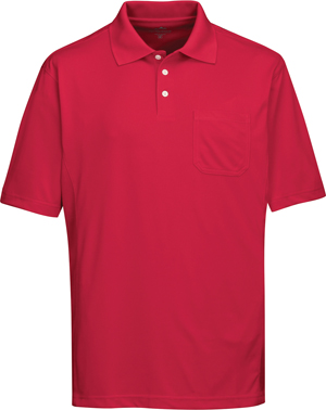 TRI MOUNTAIN Vigor Pocket Polyester Pique Polo. Printing is available for this item.