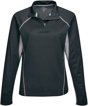 TRI MOUNTAIN Lady Trident 1/4 Zip Pullover Shirt. Printing is available for this item.
