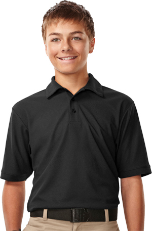 TRI MOUNTAIN Endurance Youth Waffle Knit Polo. Printing is available for this item.