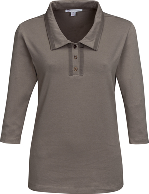 Lilac Bloom Womens Peyton Jersey Polo. Printing is available for this item.