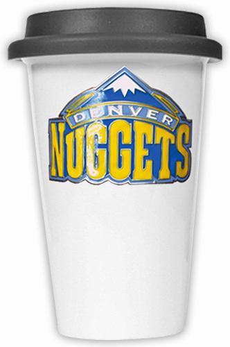 NBA Denver Nuggets Ceramic Cup with Black Lid
