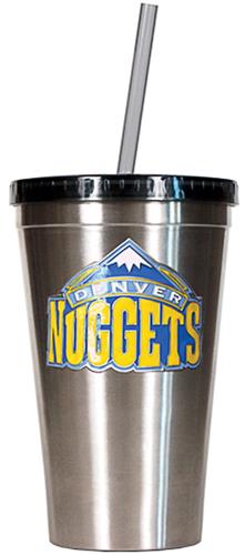 NBA Denver Nuggets 16oz Stainless Tumbler w/Straw