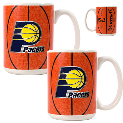 NBA Indiana Pacers GameBall Mug (Set of 2)