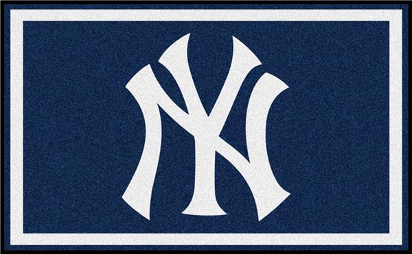 Officially Licensed MLB New York Yankees Logo RUG 4x6 - Man Cave