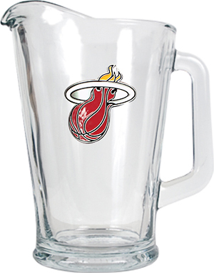 NBA Miami Heat 1/2 Gallon Glass Pitcher