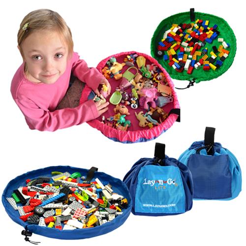 Lay-n-Go LITE Mini Mat Seals Up To Carry Toys Bag