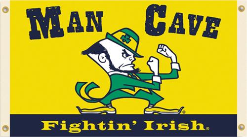 Collegiate Notre Dame Man Cave 3' x 5' Flag