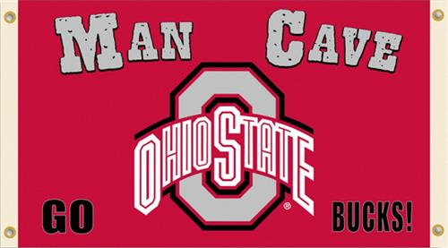 Collegiate Ohio State Man Cave 3' x 5' Flag
