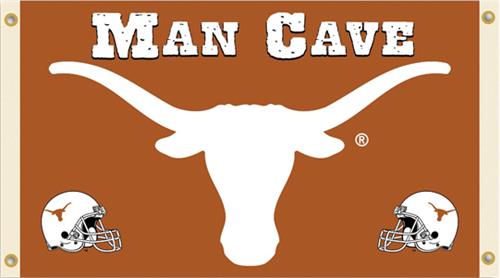 Collegiate Texas Longhorns Man Cave 3' x 5' Flag
