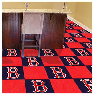 Fan Mats Mlb Boston Red Sox Carpet Tiles Epic Sports