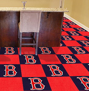 Fan Mats Mlb Boston Red Sox Carpet Tiles Epic Sports