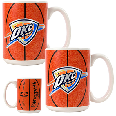 NBA Oklahoma Thunder GameBall Mug (Set of 2)
