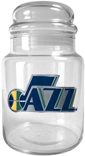 NBA Utah Jazz Hornets Glass Candy Jar