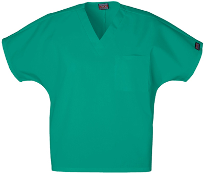 Cherokee Unisex V-Neck Tunic Scrub Top. Embroidery is available on this item.