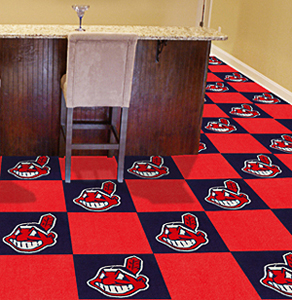 Fan Mats MLB Cleveland Indians Carpet Tiles