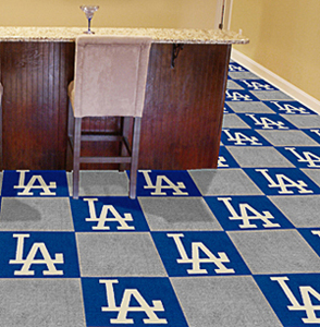 Fan Mats MLB Los Angeles Dodgers Carpet Tiles