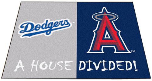 Fan Mats Dodgers/Angels House Divided Mats