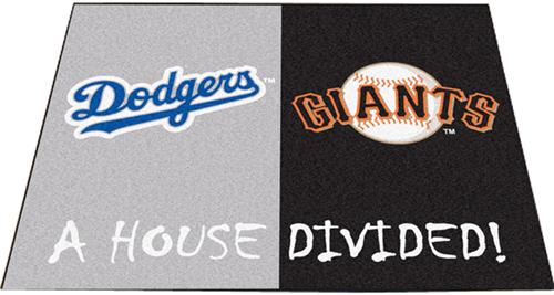 Fan Mats Dodgers/Giants House Divided Mats