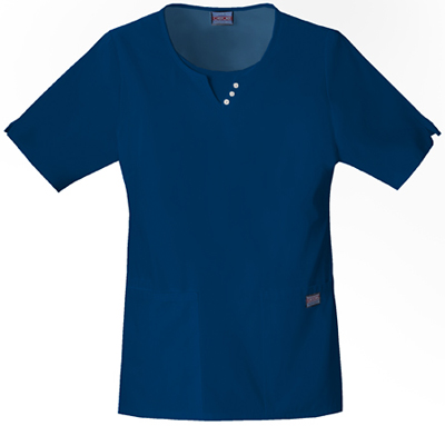 Cherokee Women's Round Scoop Neck Scrub Tops. Embroidery is available on this item.