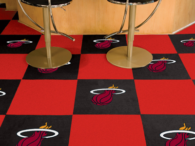 Fan Mats NBA Miami Heat Carpet Tiles