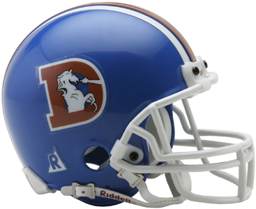 NFL Broncos (75-96) Mini Replica Helmet -Throwback