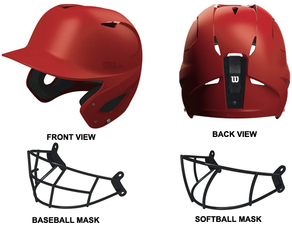 wilson softball helmet