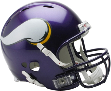 NFL Vikings On-Field Full Size Helmet (Revolution). Free shipping.  Some exclusions apply.