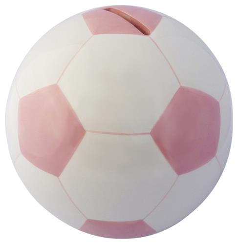 Soccer Ball Pink Money Bank