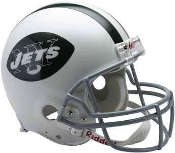 NFL Jets (65-77) On-Field Full Size Helmet (TB). Free shipping.  Some exclusions apply.
