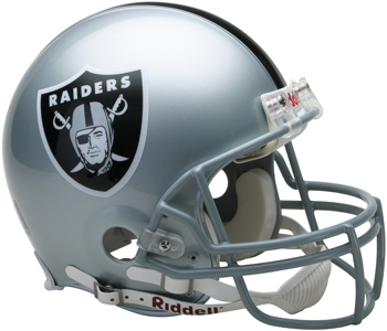 NFL Raiders On-Field Full Size Helmet (VSR4). Free shipping.  Some exclusions apply.