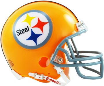 NFL Steelers (1962) Mini Replica Helmet Throwback