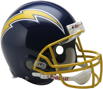 NFL Chargers (74-87) On-Field Full Size Helmet -TB. Free shipping.  Some exclusions apply.