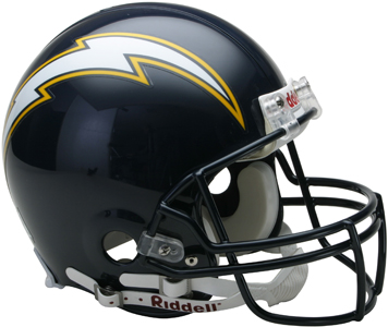 NFL Chargers (86-06) On-Field Full Size Helmet -TB. Free shipping.  Some exclusions apply.