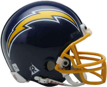 NFL Chargers (74-87) Mini Replica Helmet Throwback