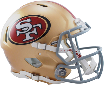 NFL 49ers On-Field Full Size Helmet (Speed). Free shipping.  Some exclusions apply.