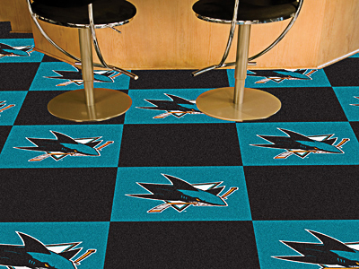 Fan Mats NHL San Jose Sharks Carpet Tiles
