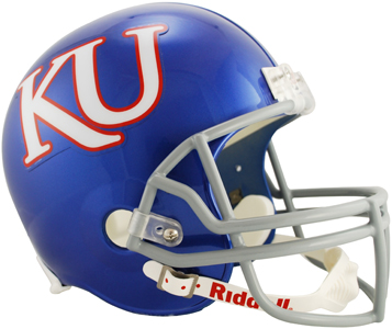 NCAA Kansas Deluxe Replica Full Size Helmet. Free shipping.  Some exclusions apply.