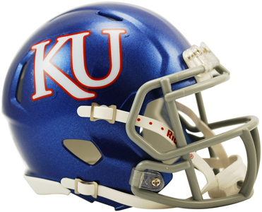NCAA Kansas Speed Mini Helmet
