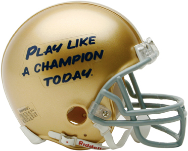 NCAA Notre Dame P.L.A.C.T. Mini Helmet (Replica)