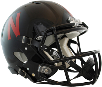 NCAA Nebraska Black Speed Authentic Helmet. Free shipping.  Some exclusions apply.