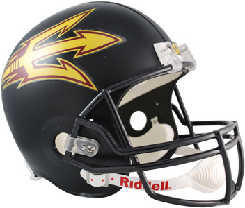 NCAA Arizona State Black Deluxe Replica Helmet. Free shipping.  Some exclusions apply.