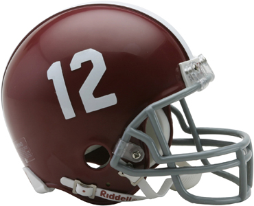 NCAA Alabama #12 Mini Helmet (Replica)